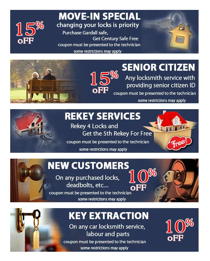 Locksmith Master Shop Yorba Linda, CA 714-983-9061 - coupon21-set-five